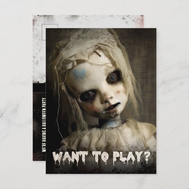 O Orçamento Possuiu O Convite Para O Dia Das Bruxa (Frente/Verso)