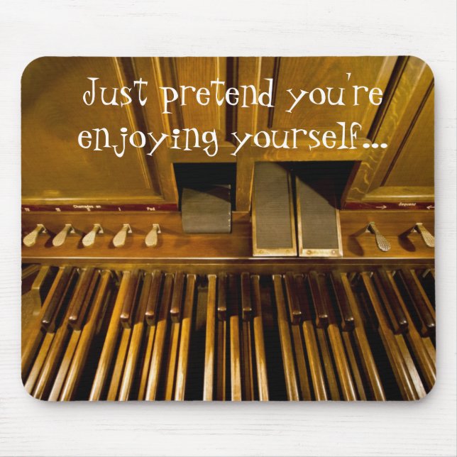 O órgão pedals mousepad para organistas (Frente)