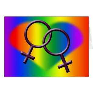 O orgulho gay das mulheres carda cartões do amor