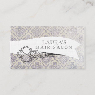 O ornamentado do vintage Scissors cartões de