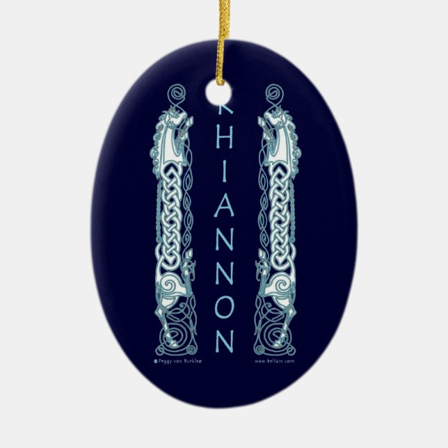 O ornamento do céltico do cavalo de Rhiannon (Frente)