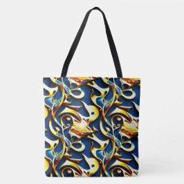 O Ouro azul árabe Tote Bag