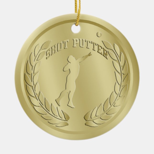 O ouro do Putter de tiro tonificou o ornamento da (Frente)