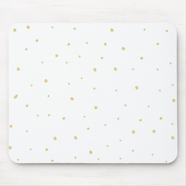 O ouro pontilha Mousepad (Frente)