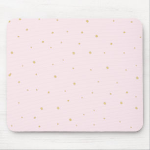 O ouro pontilha o rosa de Mousepad