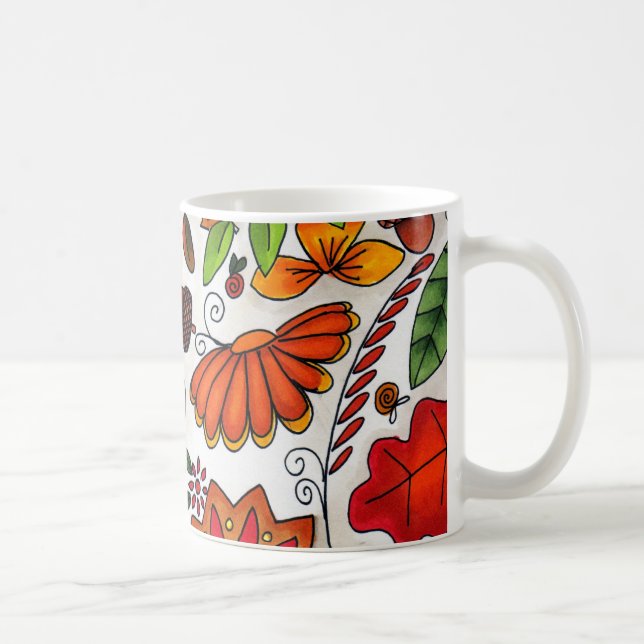 O outono colore a caneca (Direita)