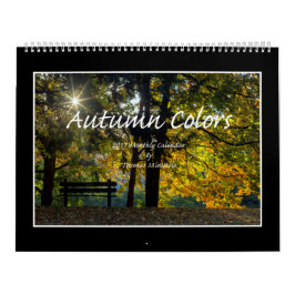 O outono colore o calendário 2017 por Thomas