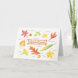 O outono de Ação de Graças deixa um cartão de saud