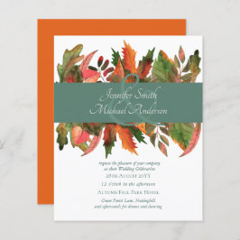 O outono de outono do ORÇAMENTO deixa Convites de 