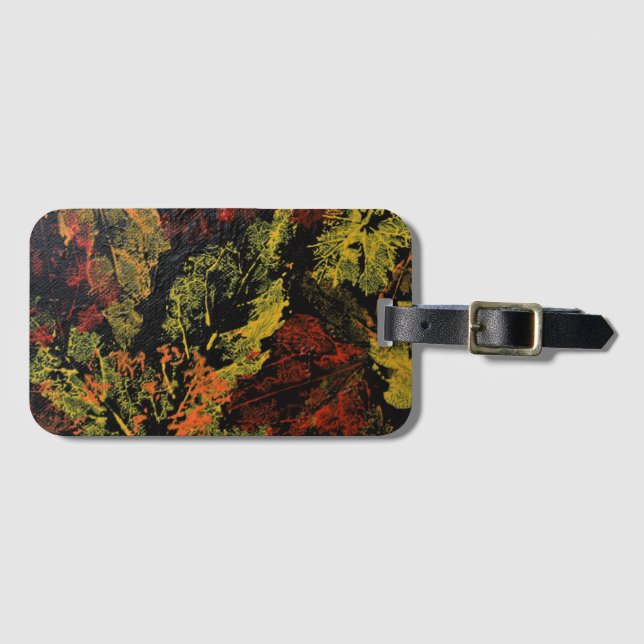 O Outono Deixa A Etiqueta De Bagagem (Frente Horizontal)