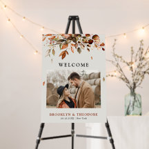 O outono deixa o casamento de fotos russo bem-vind