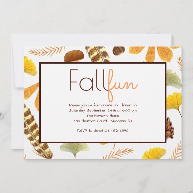 O Outono Está No Convite Aéreo (Frente)