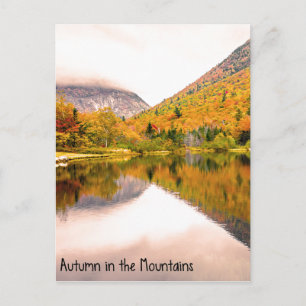 O outono no Cartão Postal das Montanhas