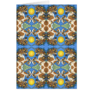 O OUTONO SAI DE UM ESTALHÃO UNICORN, CARTÃO DE CAV