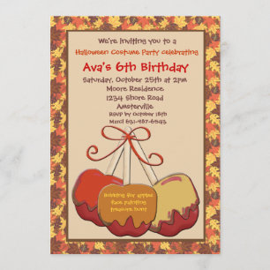 O outono trata o convite de festas