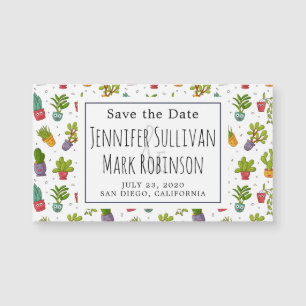 O Padrão de Suculentos do Bonito Cactus Divertido