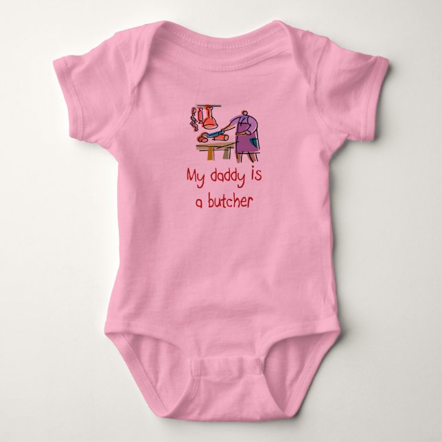 O pai é um t-shirt do bebê do carniceiro (Frente)