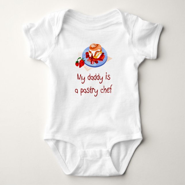 O pai é um t-shirt do bebê do cozinheiro chefe de (Frente)