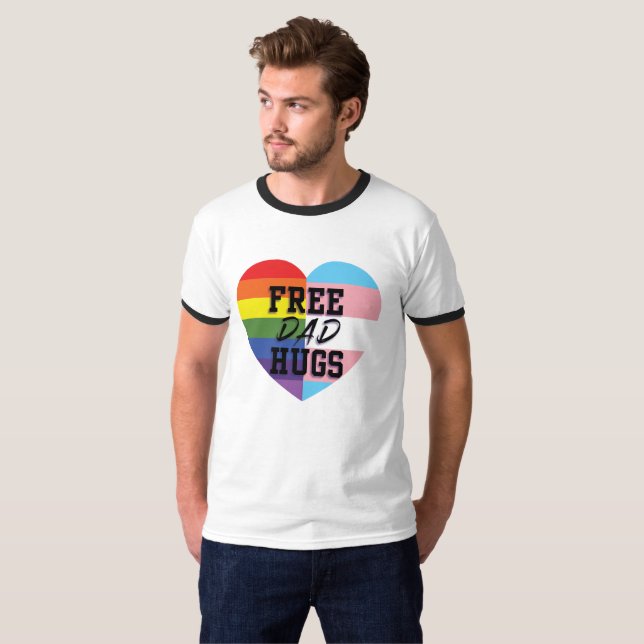 O pai livre abraça a camisa do Dois-Tom (Frente Completa)