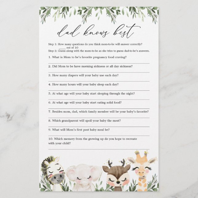 O Pai Safari Sabe O Melhor Jogo (Frente)