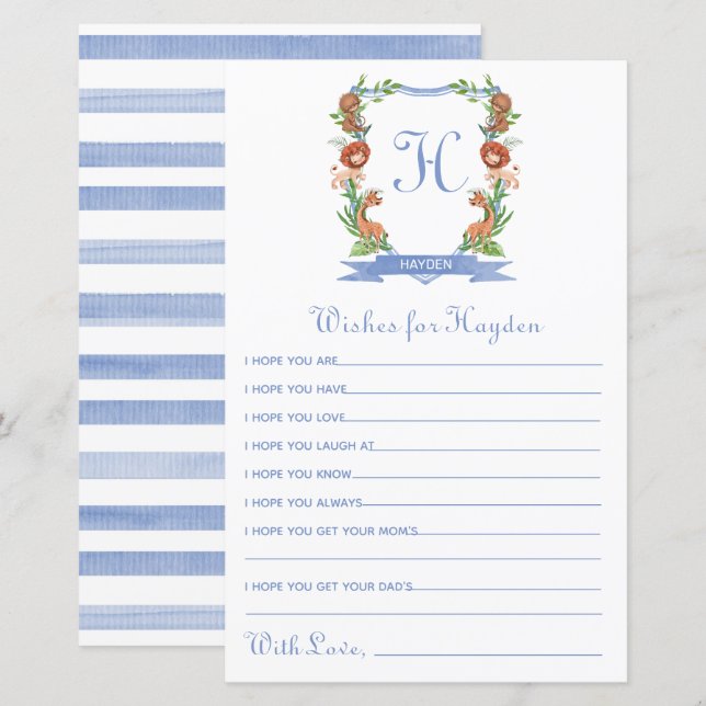 O Paixão Safari Selva Desejo para Bebê (Frente/Verso)