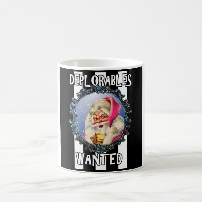 O papai noel ama o Deplorables, caneca de café (Centro)