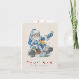 O Papai Noel Foi Pescar (FOTO INSERIDA) - Cartão /