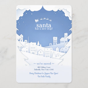 O Papai noel Tem Um Novo Cartão De Feriado Stop