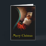 O "papai noel toma cartão de Natal de uma ruptura<br><div class="desc">Um de nosso design mais popular,  mais atraente! Este cartão vívido evocará imagens de umas épocas mais simples,  de acordo com o feriado do Natal!</div>