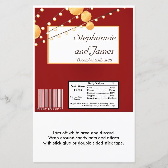 O papel de amassador de grande Bar de Hershey lanç (Frente)