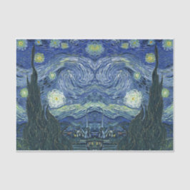 O papel de vintagem da Decoupage da Noite Estrelad