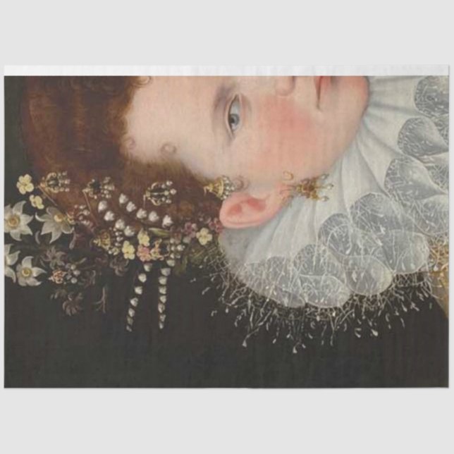 O Papel Decoupage da Rainha (Frente )