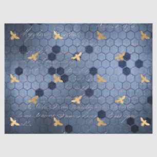 O Papel Tecido Design 12 da Série Blue Bee