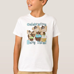 O partido azul Monkeys t-shirt e presentes do