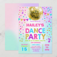 O partido de disco do fulgor do convite do dance