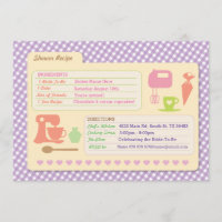 O partido do assar do cartão da receita do