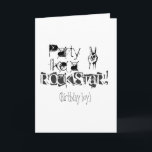O partido gosta de um cartão de aniversário<br><div class="desc">Party como cartões de aniversário da estrela do rock para homens.</div>