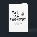 O partido gosta de um cartão de aniversário<br><div class="desc">Party como cartões de aniversário da estrela do rock para homens.</div>