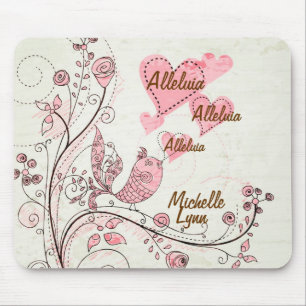 O pássaro do canto personaliza Mousepad