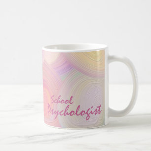 O Pastel roda caneca de café do psicólogo da