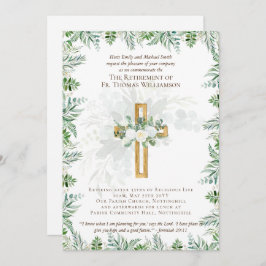 O Pastor Padre Deacon Ministro Retirement Convida