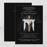 O Pastor Padre Deacon Ministro Retirement Convida
