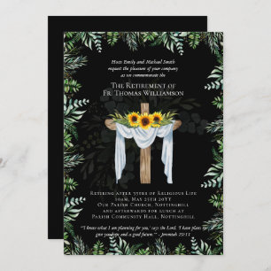 O Pastor Padre Deacon Ministro Retirement Convida