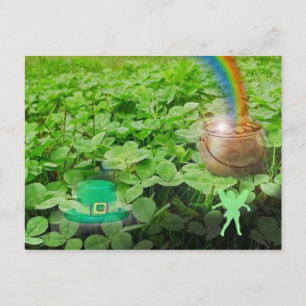 O patch de trevo, cartão de posto
