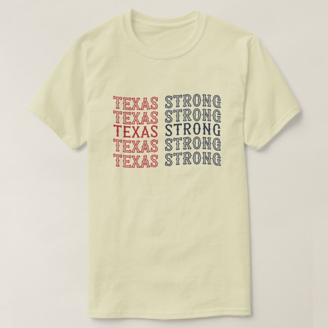 O Patriot Country Texas Forte T-Shirt (Frente do Design)