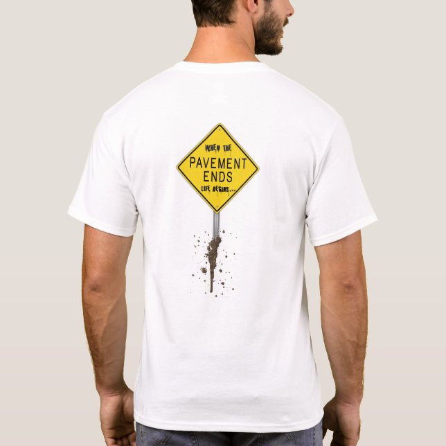 O pavimento termina… T-shirt (Verso)