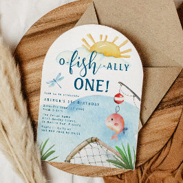 O Peixe Ally Um! | Convite para Aniversário de 1 a