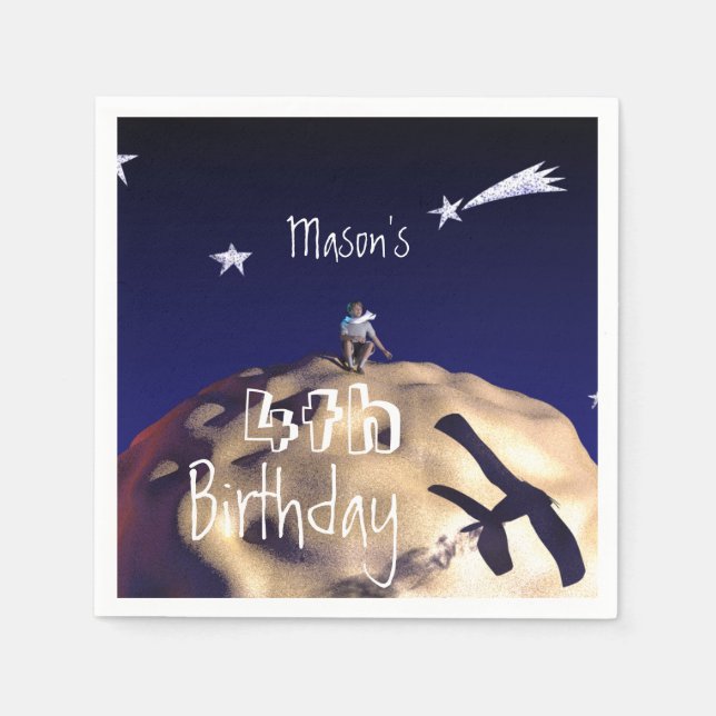 O pequeno PRINCE 4º guardanapos de papel de aniver (Frente)