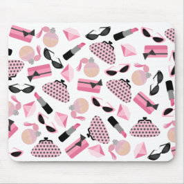 O perfume franze óculos de sol & batom Mousepad