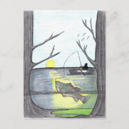 "O Pescador" Cartão Postal